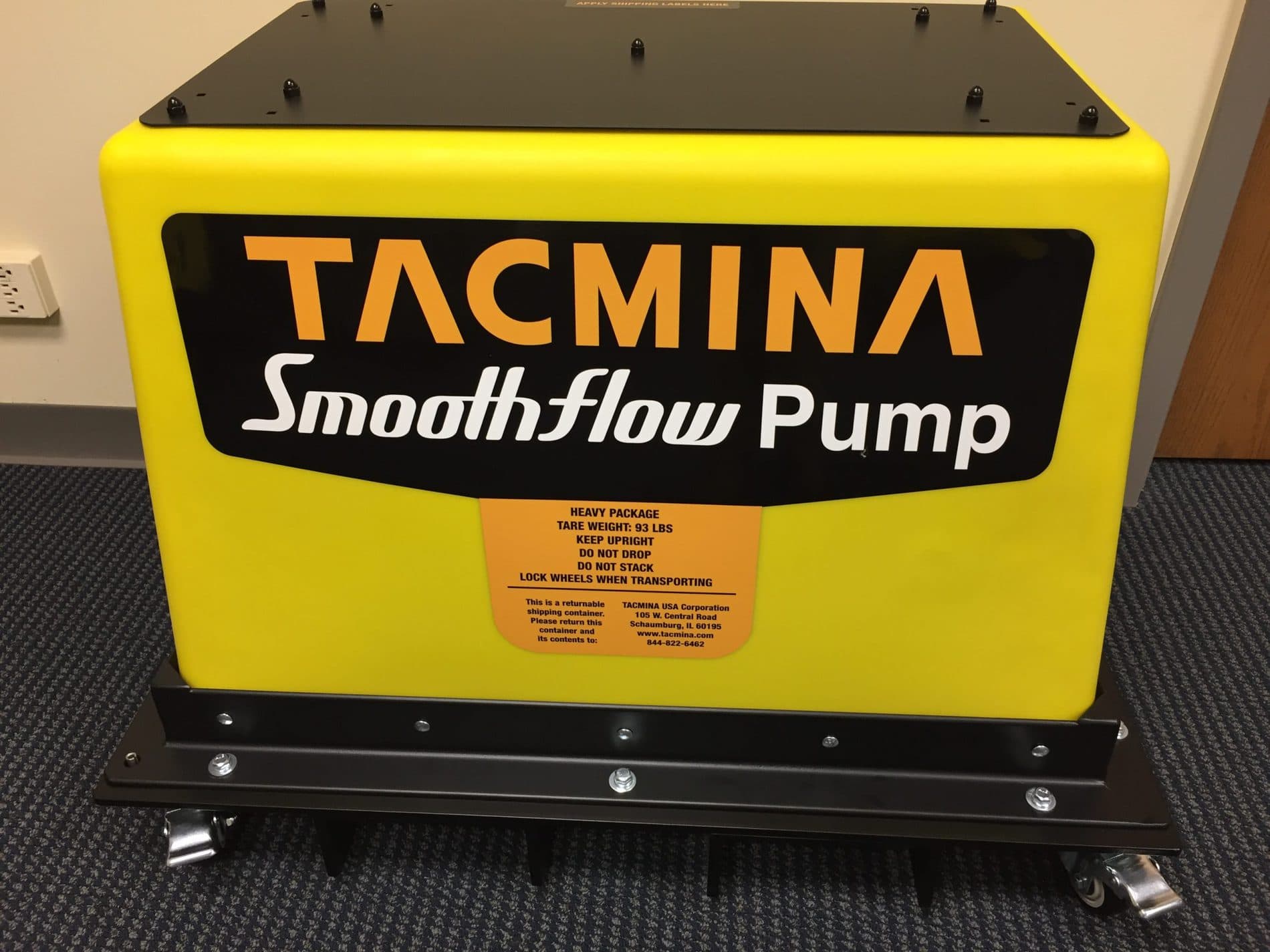 Tacmina Smoothflow Shipping Container For Demo Pumps