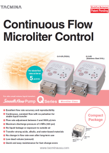 Tacmina Q-5 Microliter Laboratory Pump Brochure Thumbnail
