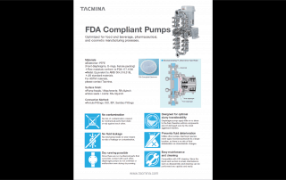 Tacmina Fda Compliant Pumps Brochure Cover Image